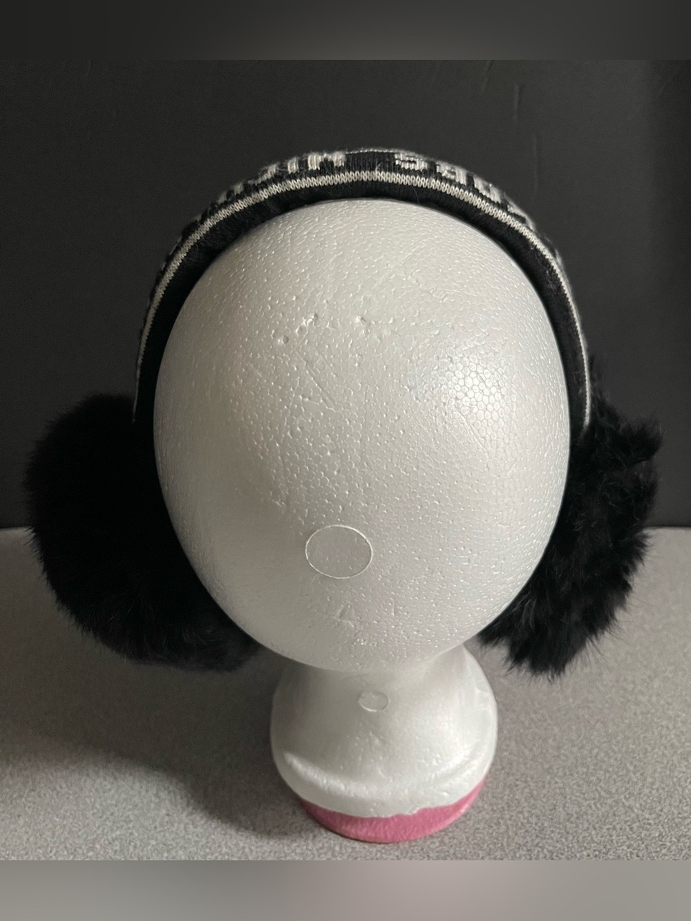 Michael Kors Black Faux Fur Ear Warmers - Picture 3 of 7